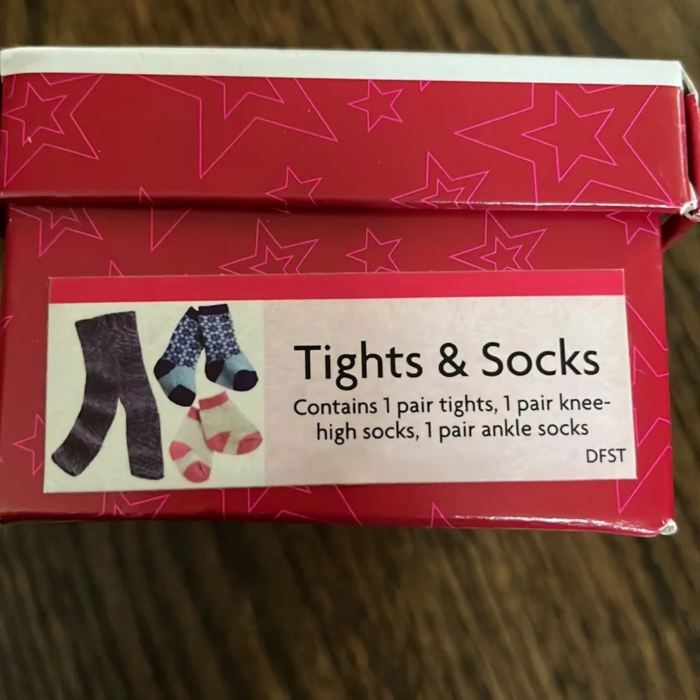 American girl doll tights and socks for dolls - new in box!